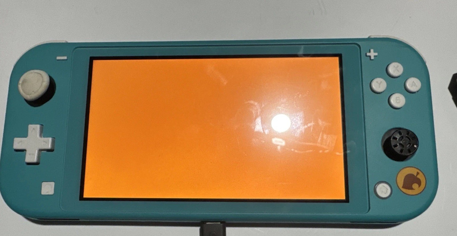 Nintendo Switch Lite Turquoise Parts As Is Blue Screen Anima Crossing Orange Scr
