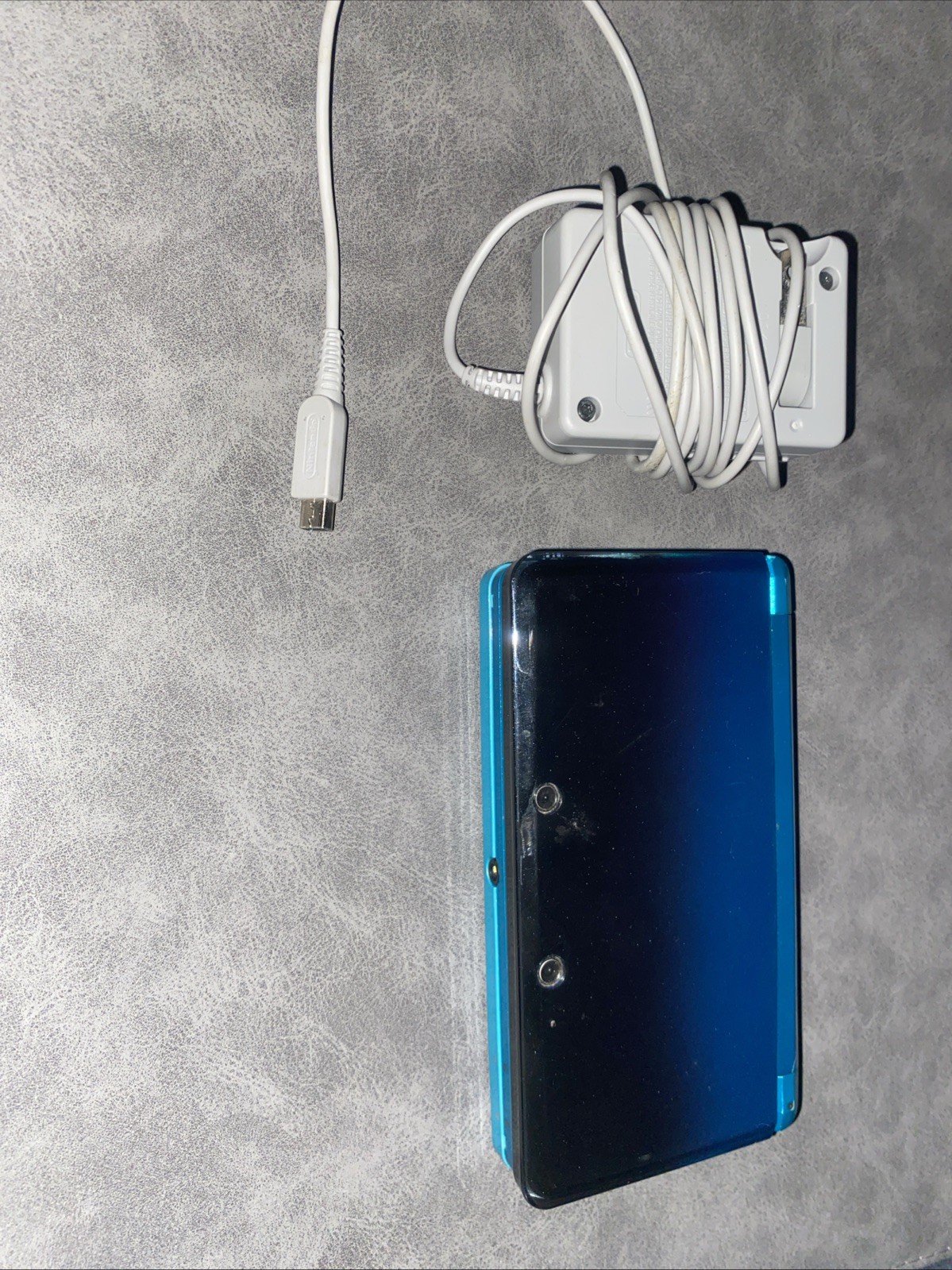 Nintendo 3DS Handheld System Aqua Blue w/ Stylus & Charger, Tested-Working