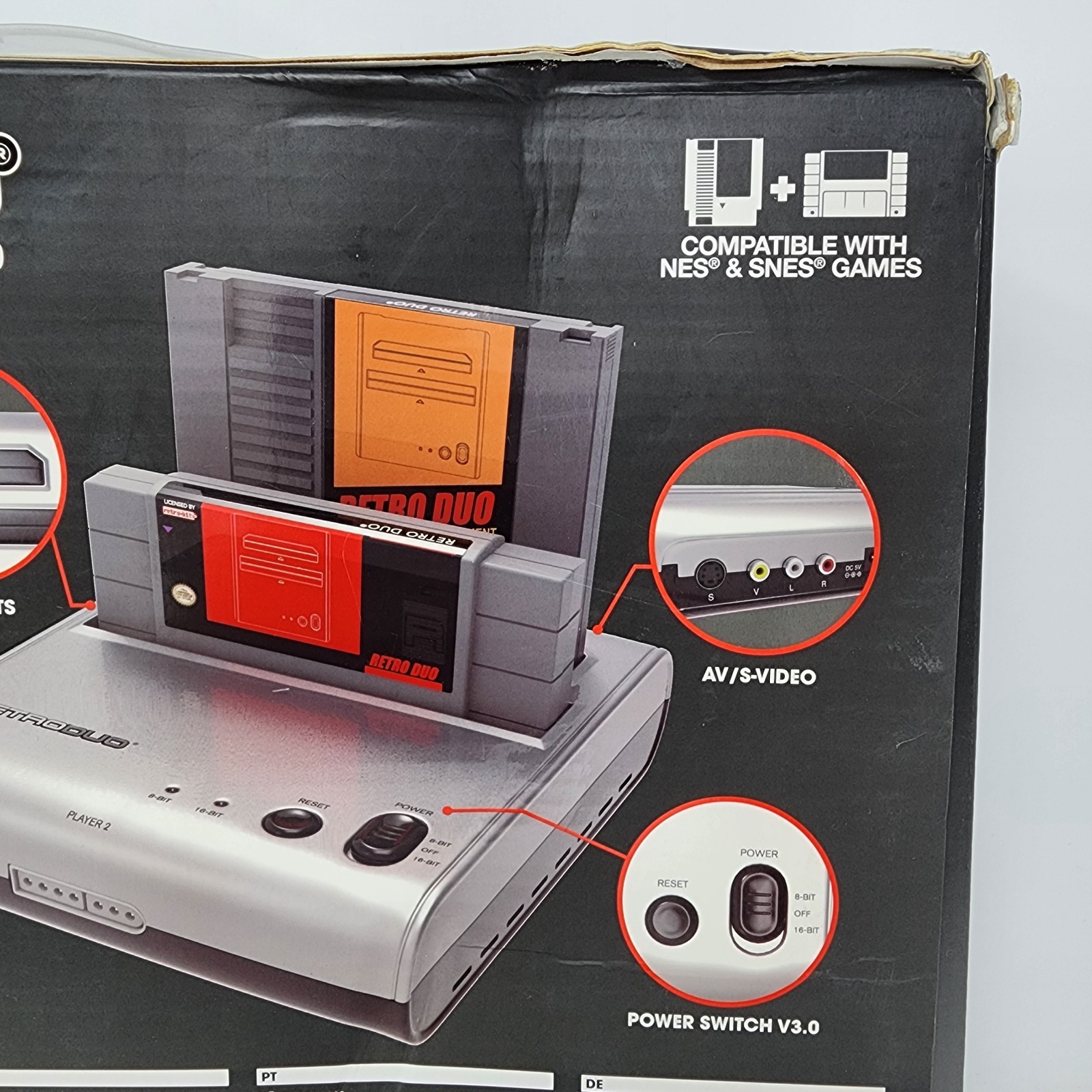 Retro-Bit Retro Duo 8-Bit & 16-Bit Dual Retro Video Game System V3.0