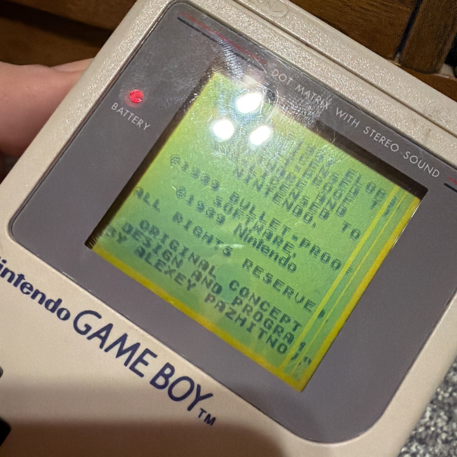 Original Nintendo Gameboy DMG-01 With OEM Carry Bag Working READ