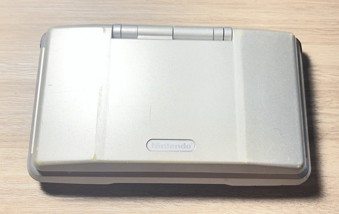 Nintendo DS Model NTR-001 Original Platinum/Silver Tested & Working!