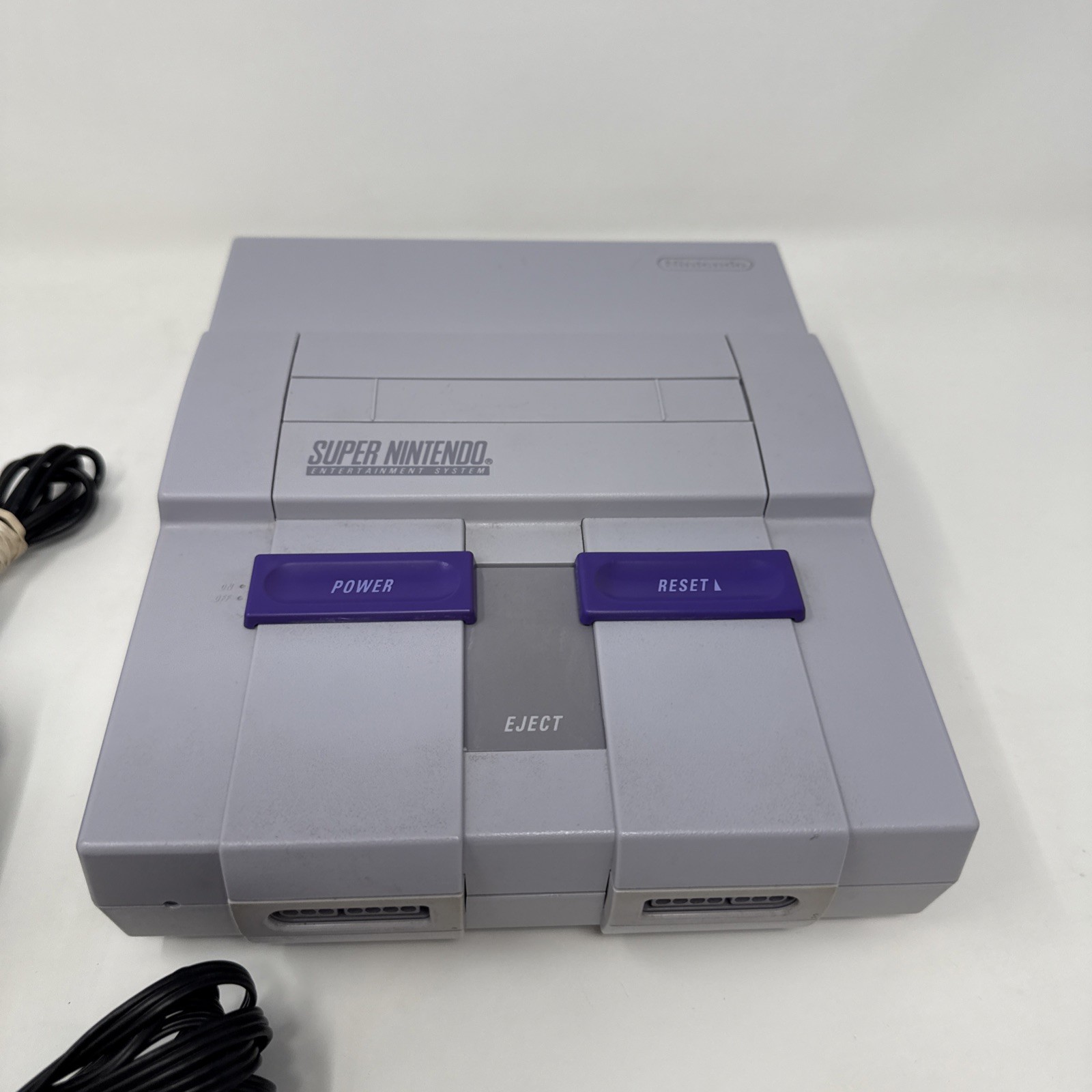 Super Nintendo SNES Console + Cables + Controller Bundle Lot *TESTED* Working