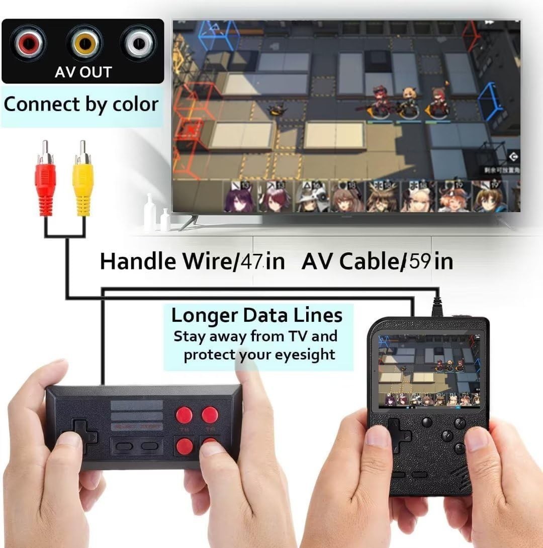 NEW 400 Games Retro Handheld Game Console Video Game Player FunGiftRandom Color