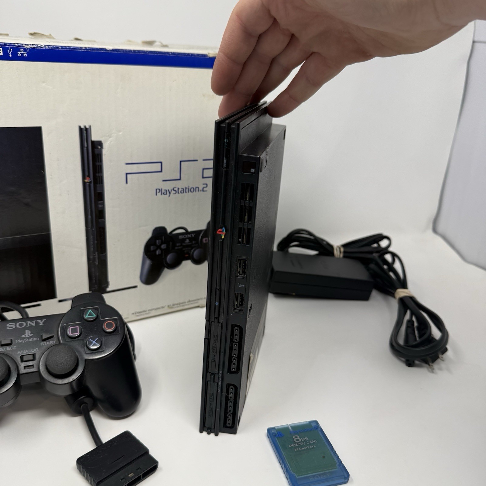 Sony PlayStation 2 PS2 Slim Console (SCPH-75001) with box – NO MANUAL