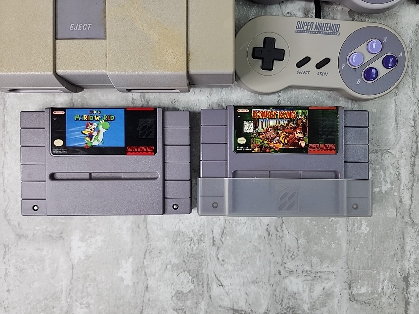 Super Nintendo SNES System Console SNS-001 w/ Games Controllers Tested Working