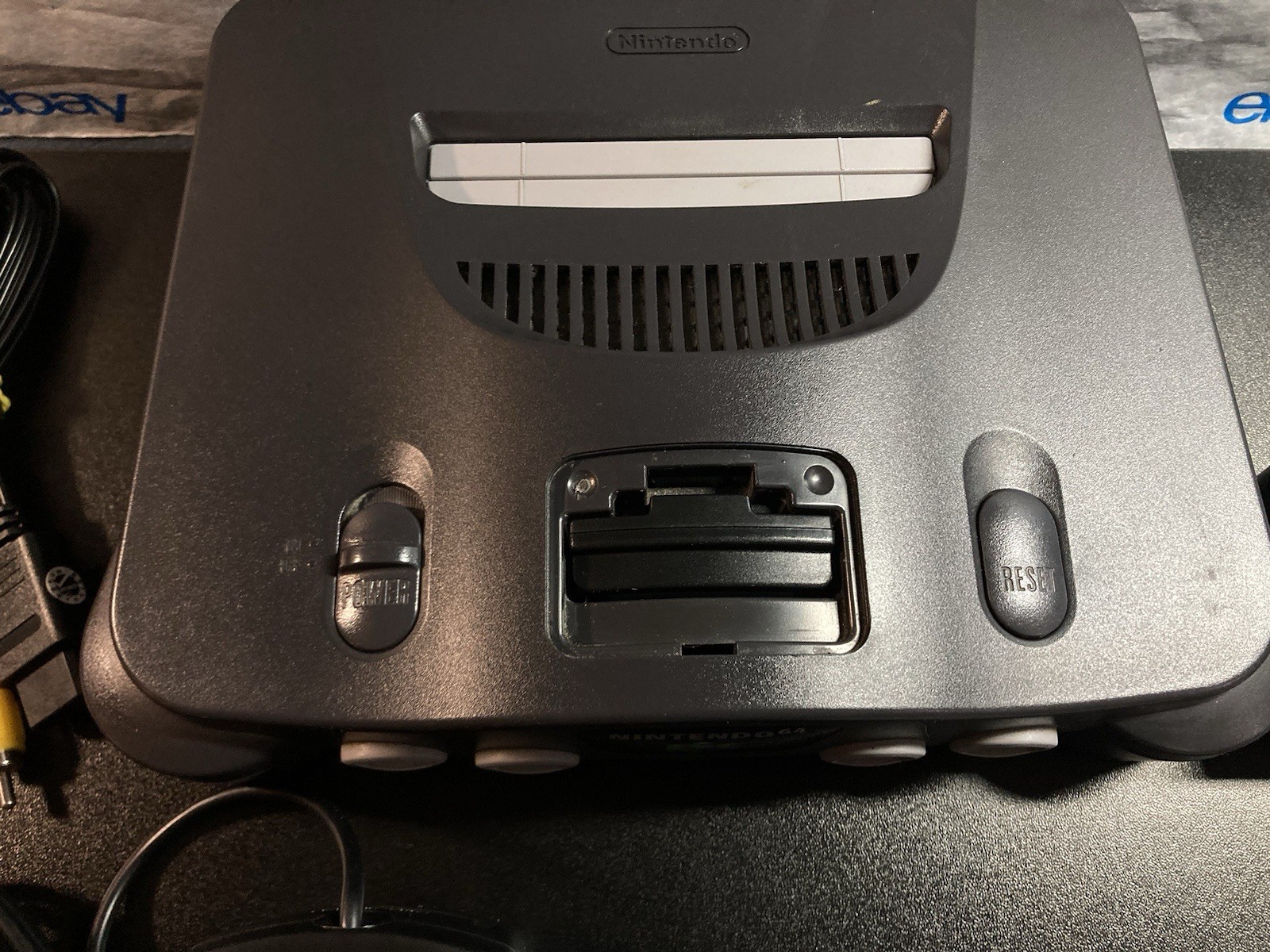 Nintendo 64 N64 Console + Super Mario 64+Controller+Cords