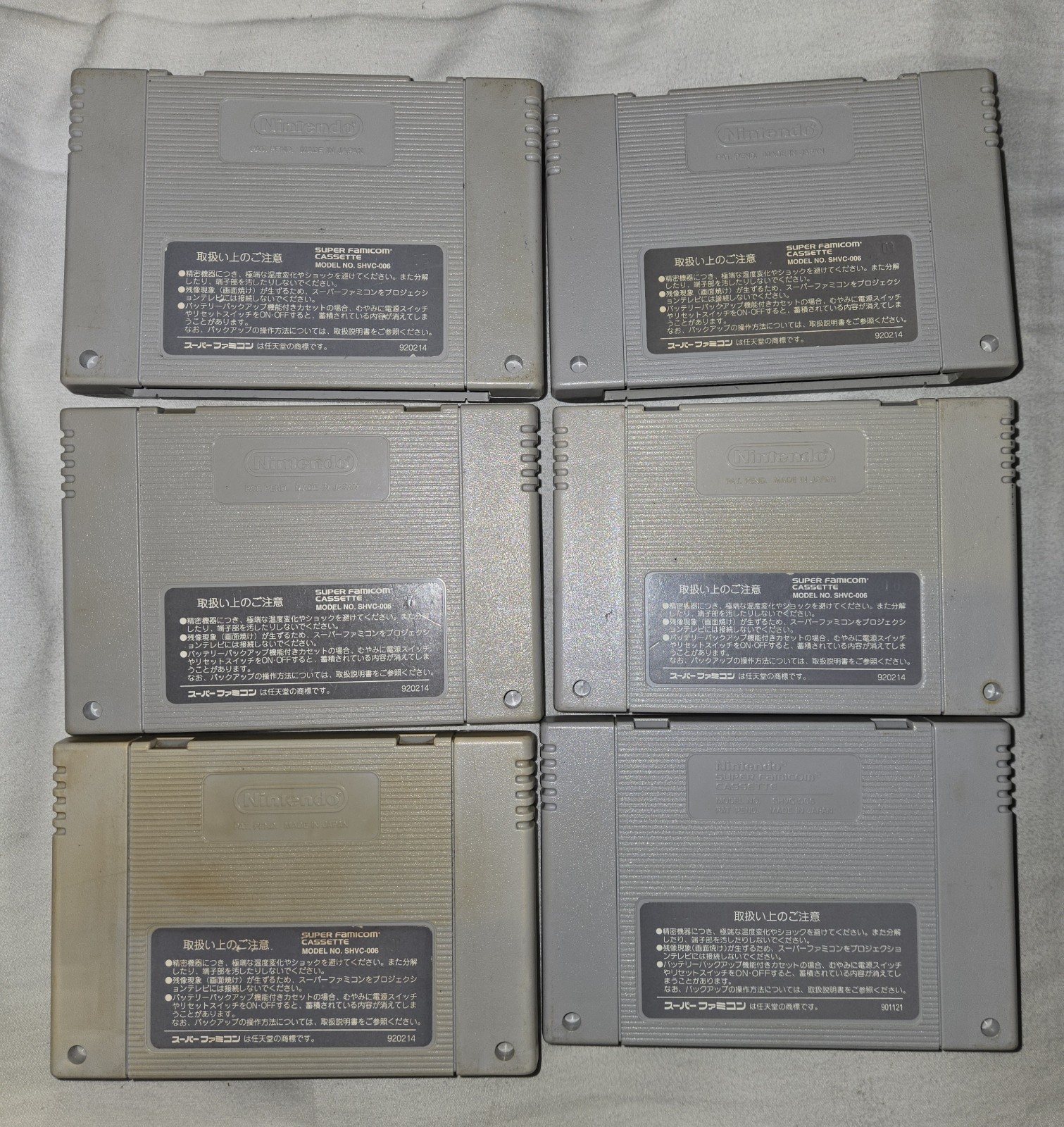 Nintendo Super Famicom With 6 games Controller and Av Cord Snes Untested