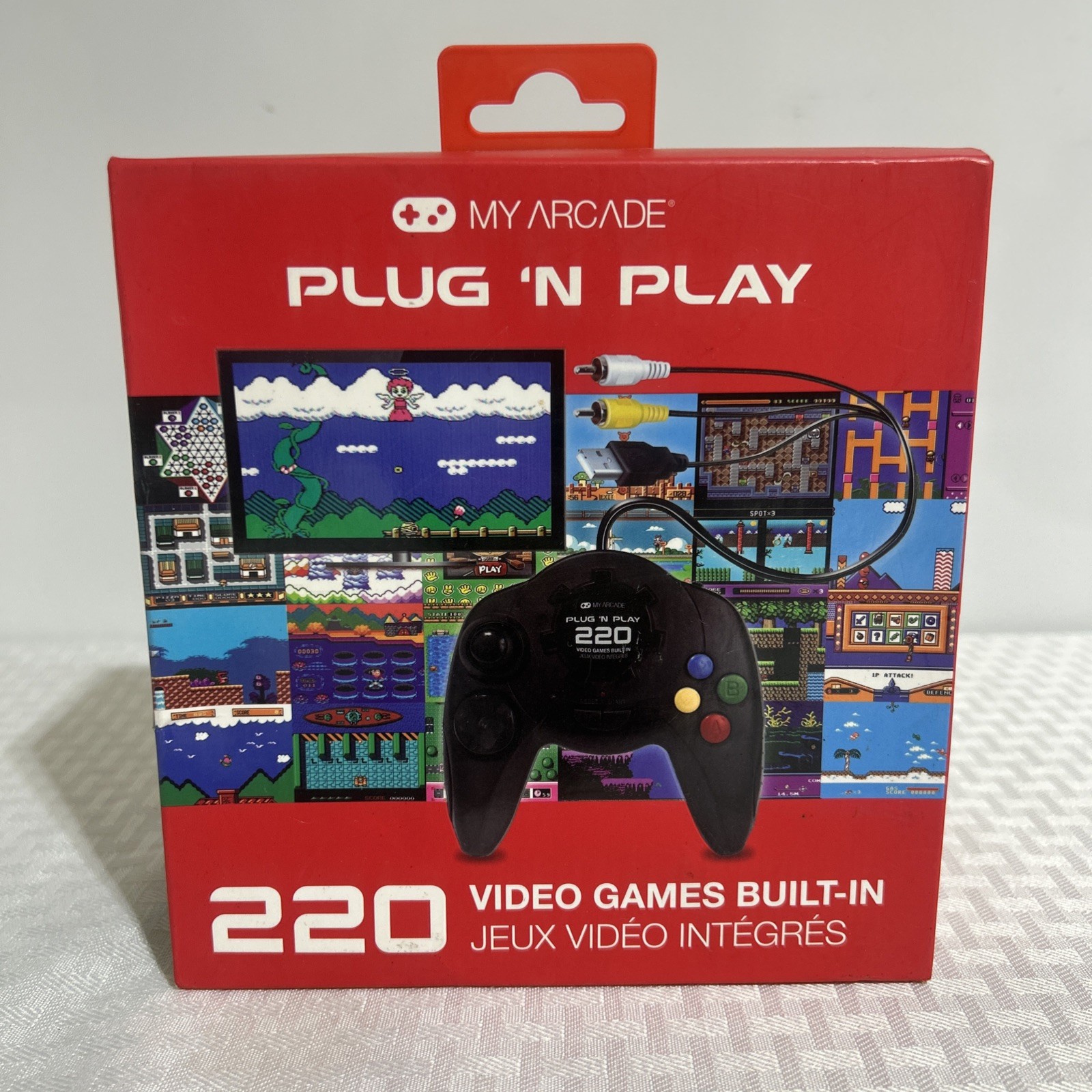 My Arcade Plug ‘N Play 220 Video Games Built in Connect to TV Video NEW SEALED