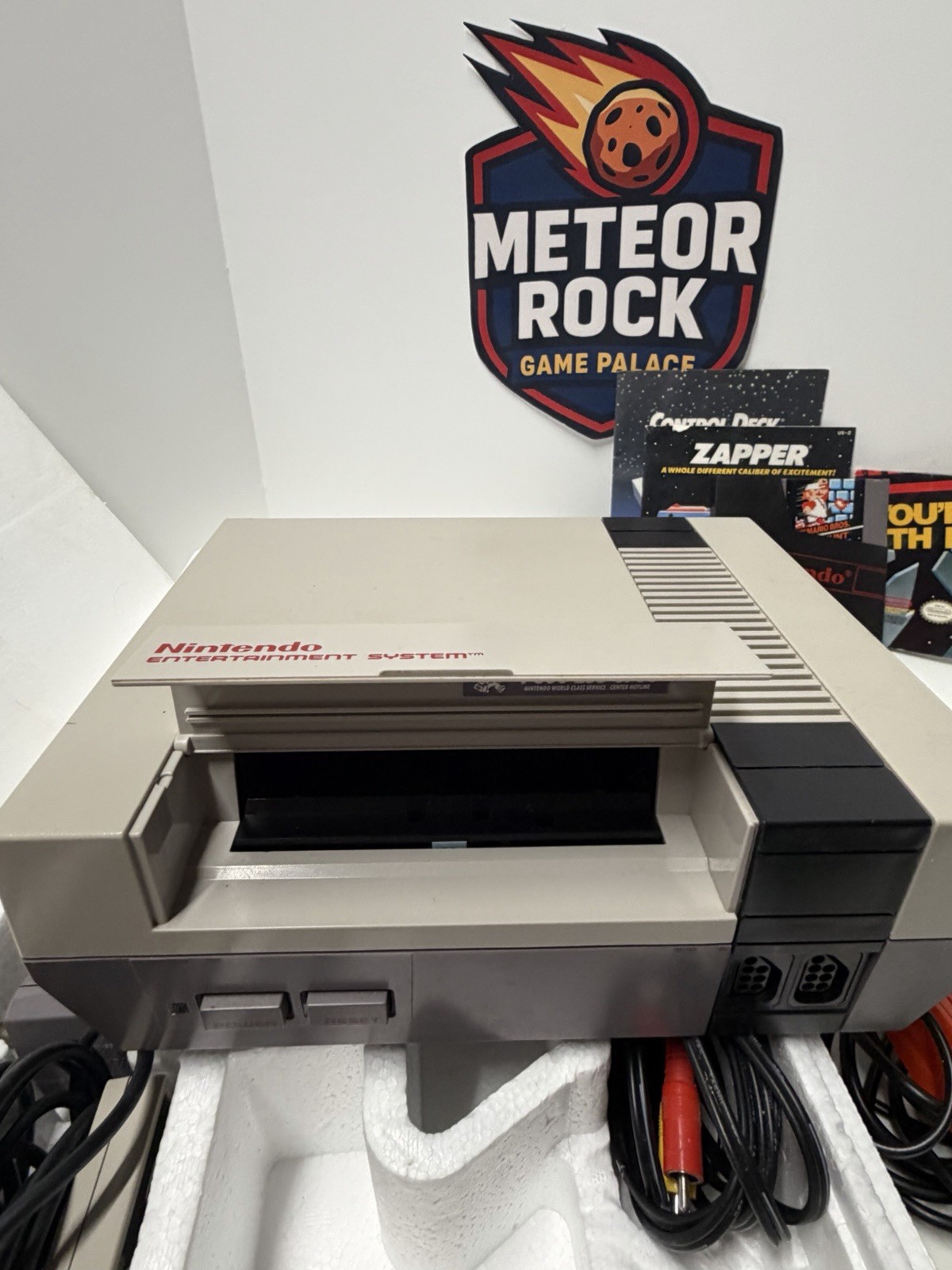 NES Nintendo Action Set Complete In Box Good Conditions With The Punisher Bundle