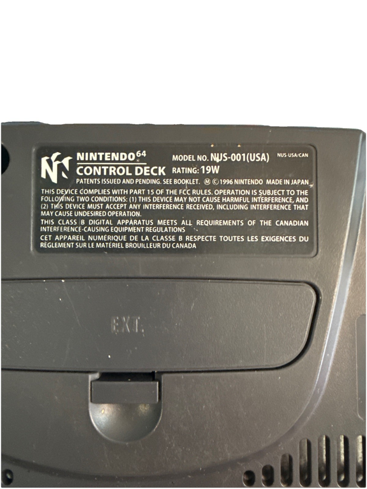 Nintendo 64 – (N64 System Console, 1996) – CIB W Manual – Tested/Works