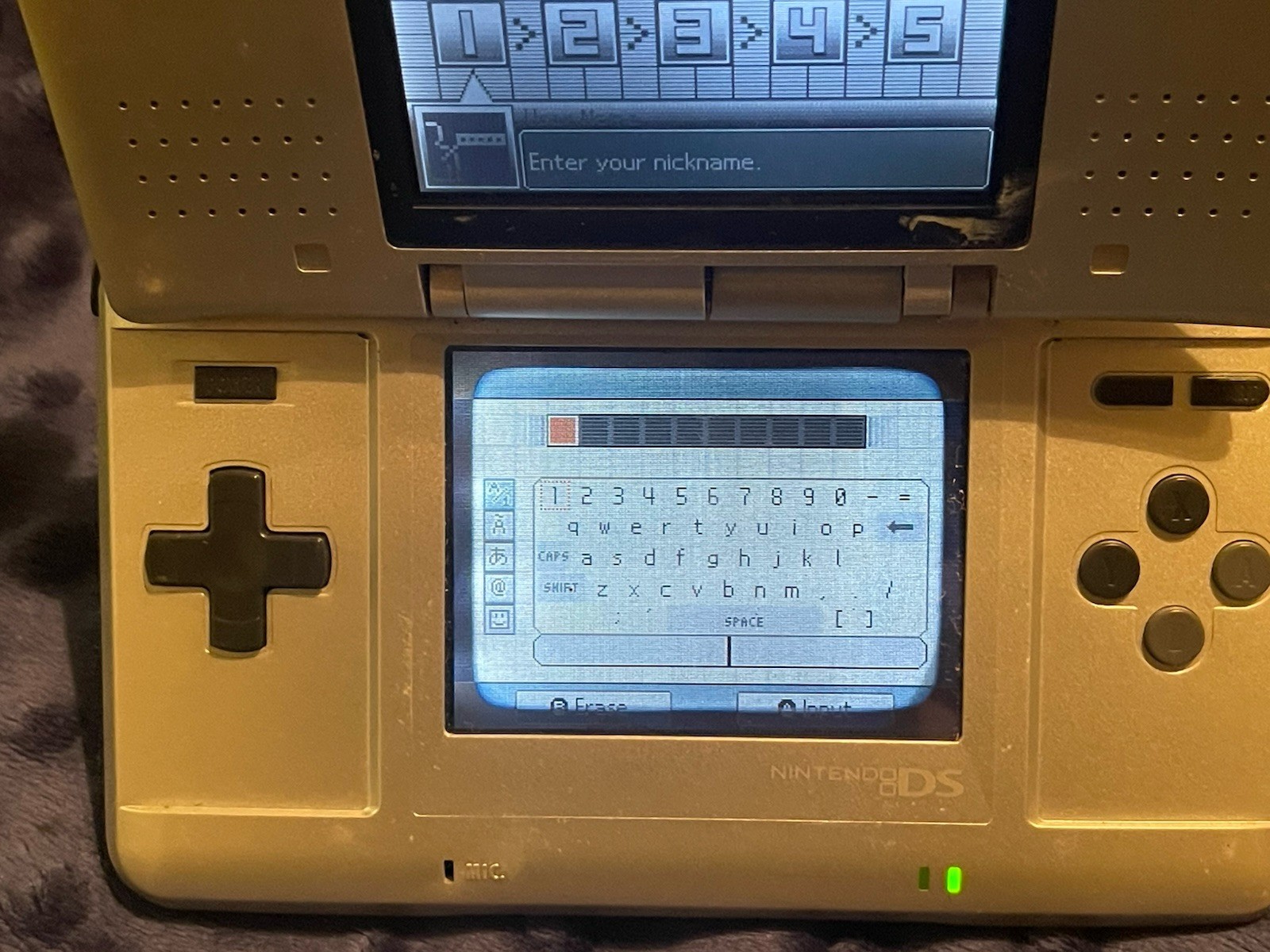 Nintendo DS Original NTR-001 Console – Silver – Broken Hinge Powers On Reset