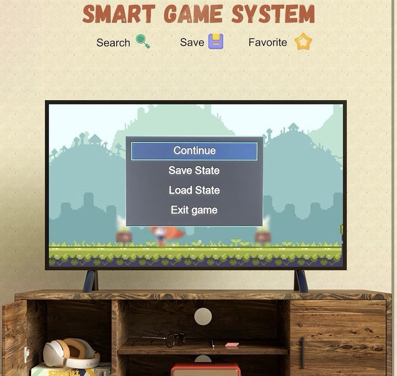Wireless Retro Game Console, 25000+ Games Built-in, 4K HDMI Output, 9 Emulators,
