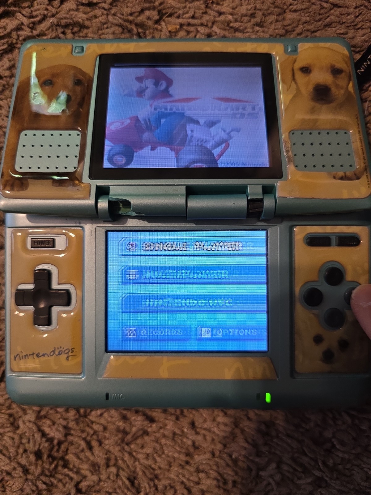 Nintendo DS Launch Edition Turquoise Blue Handheld System