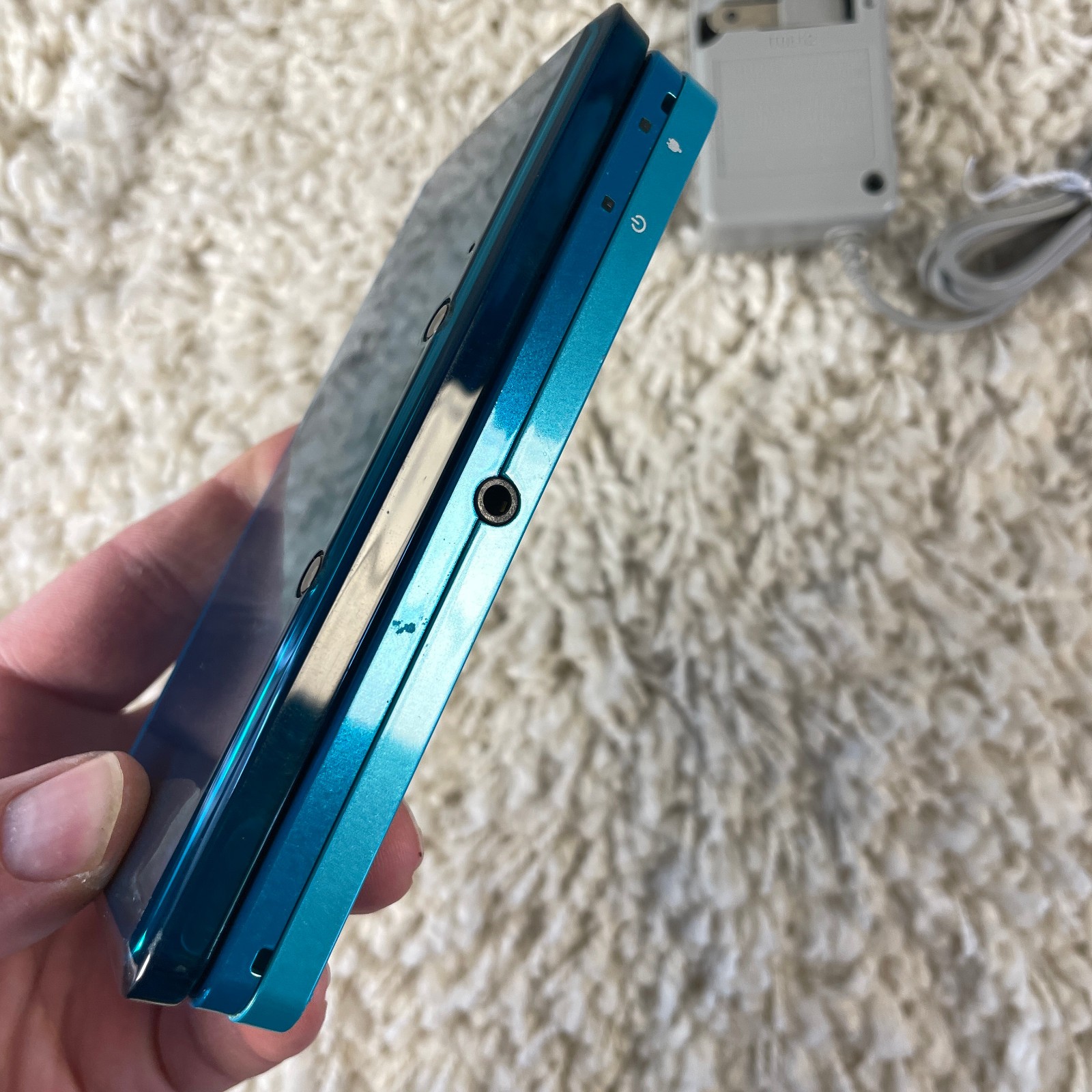 Nintendo 3DS Aqua Blue Handheld Handheld Console System CTR-001 Tested