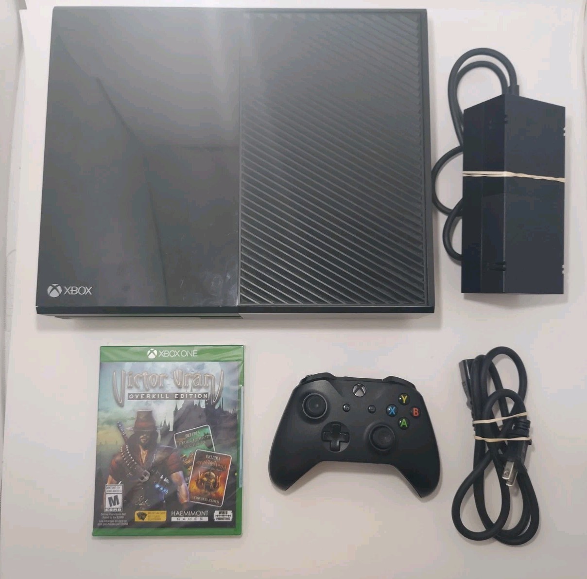 Xbox One 500GB Console Bundle – Controller With Game, Power & HDMI Cord – Tested