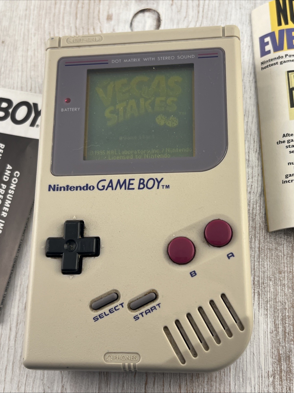 Original 1989 Nintendo Game Boy DMG-01 – Good Condition – Read