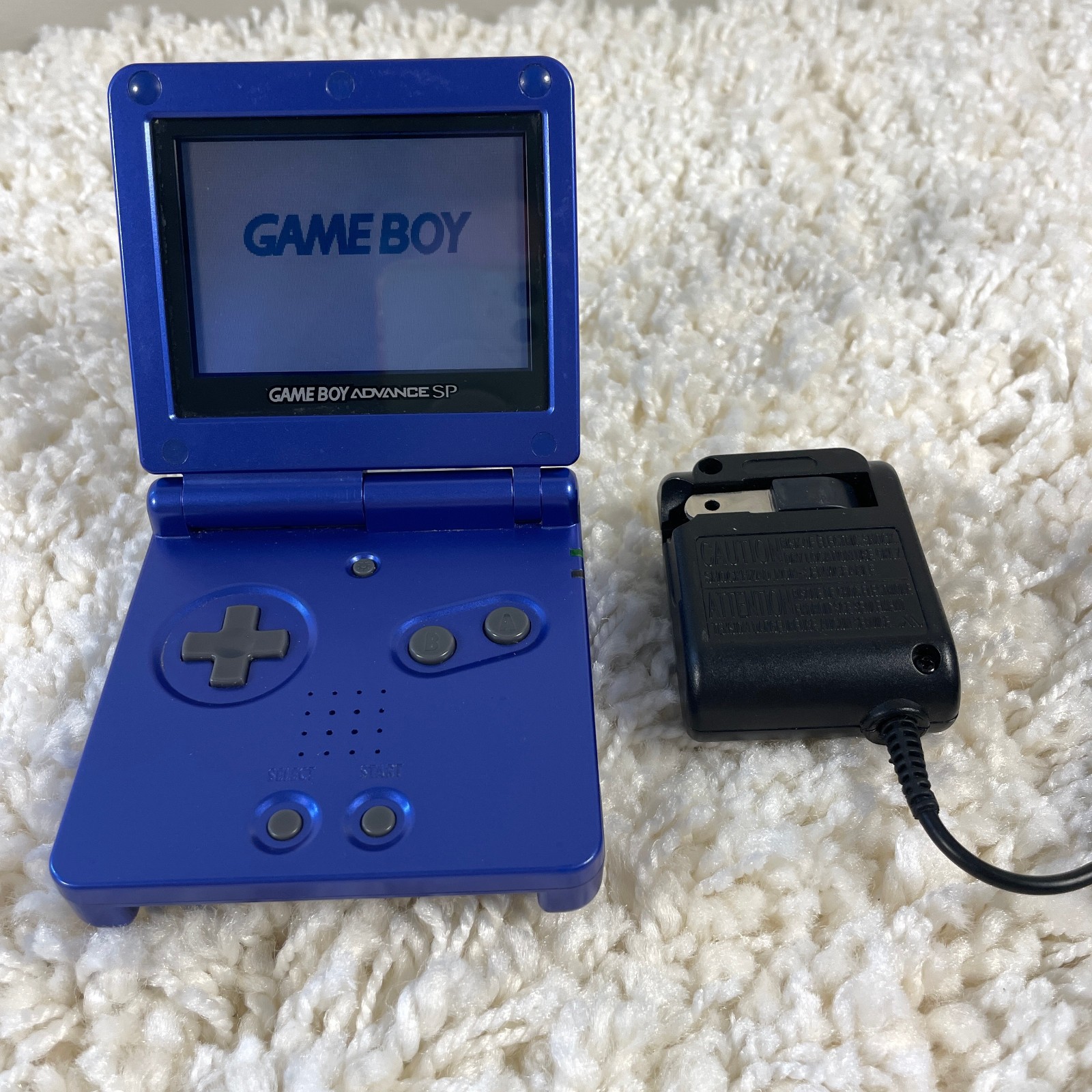 Nintendo Gameboy Advance GBA SP Cobalt Blue Handheld Console System AGS-001