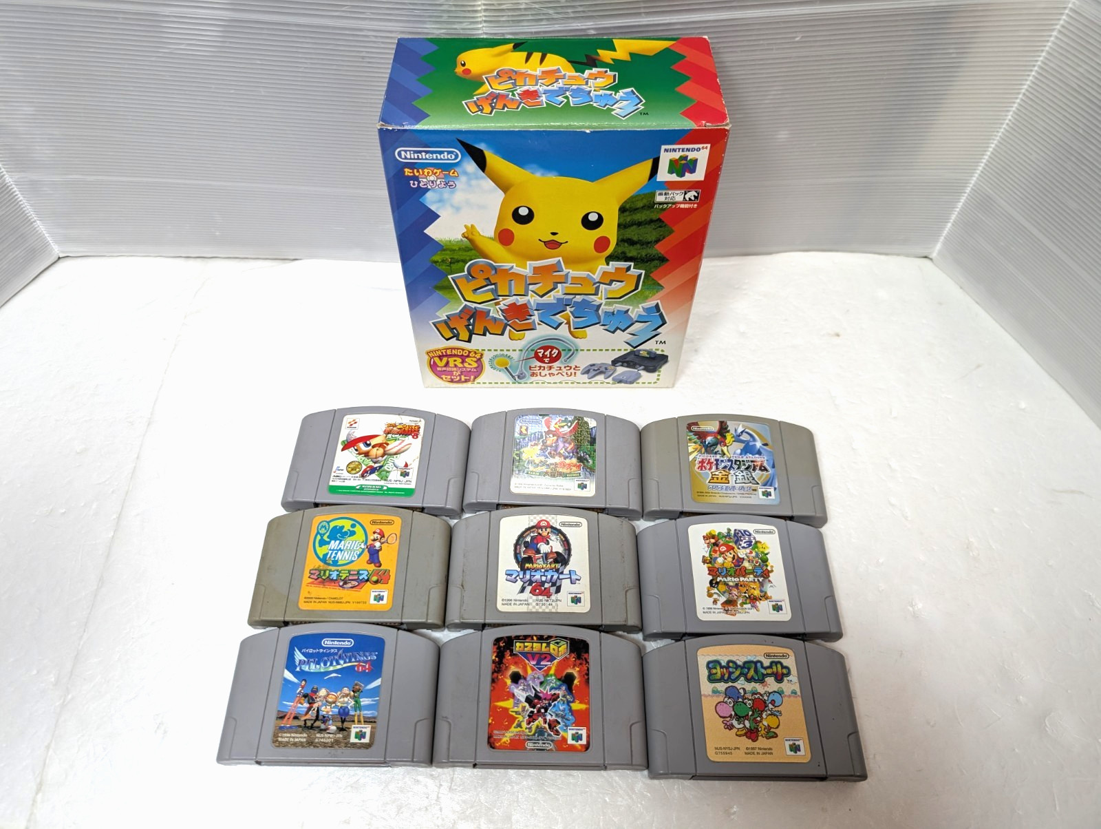 Nintendo 64 Pokemon Pikachu Region Free Console 2Controllers N64 japan