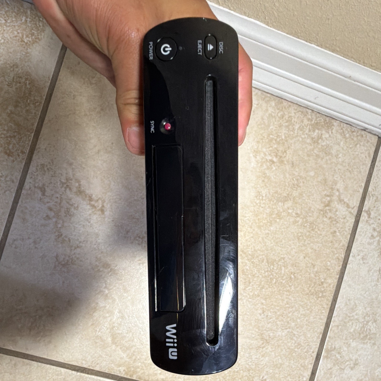 Nintendo Wii U 32GB Black Console + GamePad, Sensor Bar, Cables, Stands