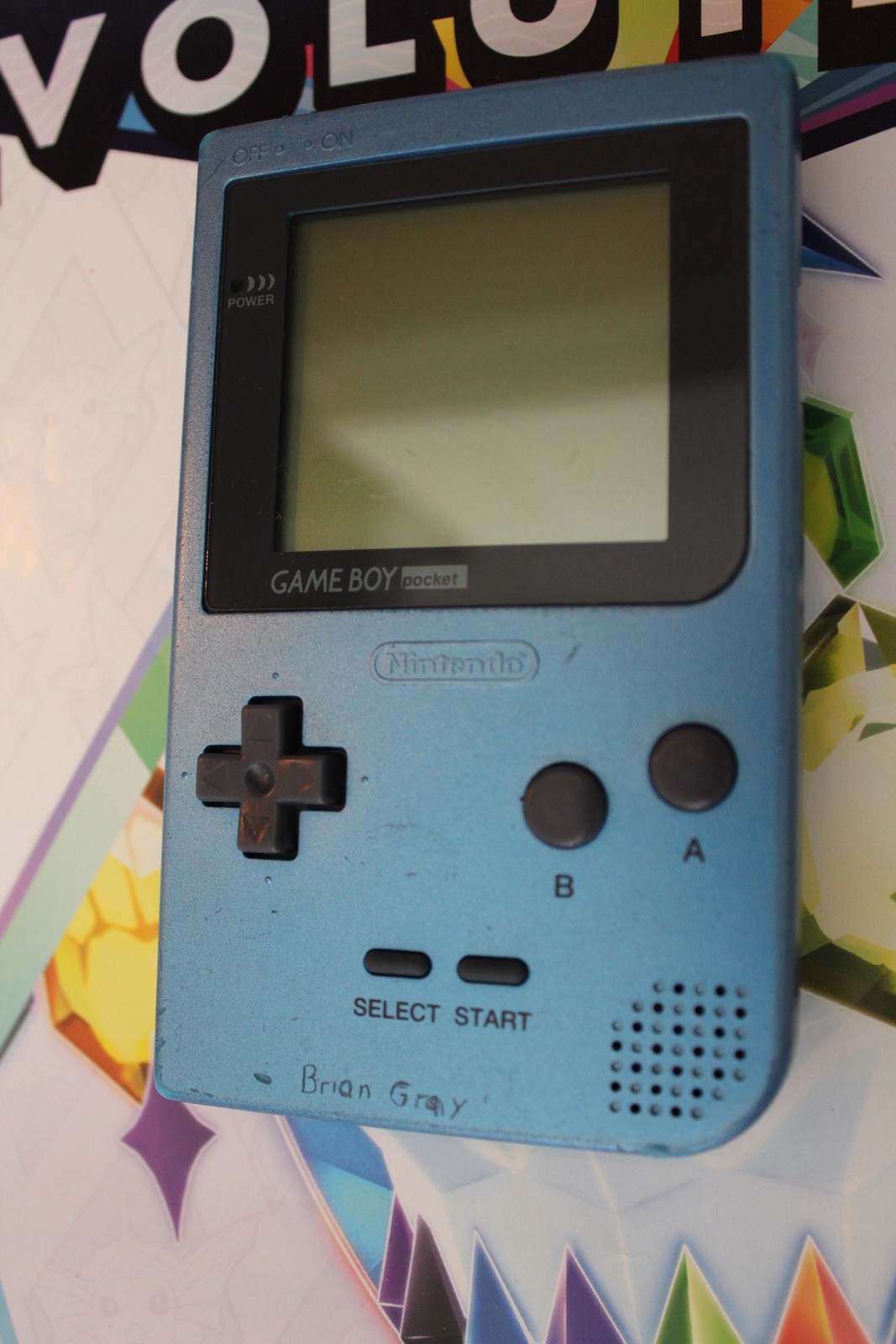 Nintendo Game Boy Pocket Handheld Ice Blue MGB-001 Tested & Working
