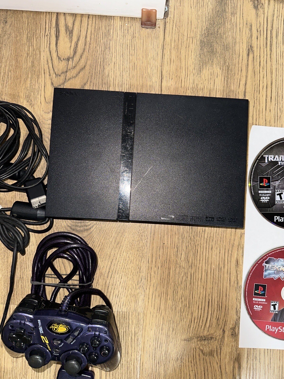 Sony PS2 SLIM Video Game System Gaming Bundle Console Set Playstation-2 W Games
