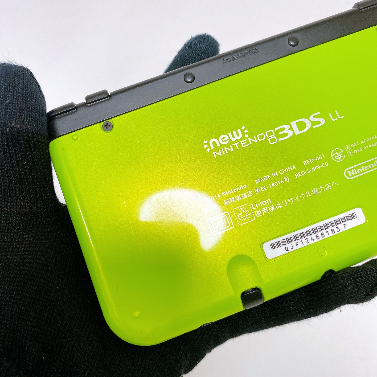 【Top IPS】New Nintendo 3DS XL LL Lime Black Console Japan Tested Working Rank S