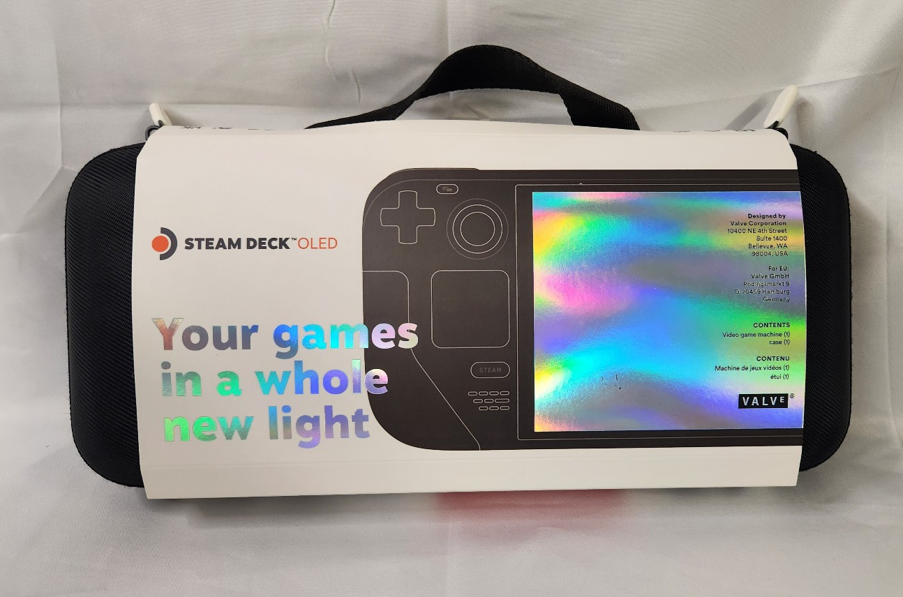 Valve Steam Deck 1 TB With Case and Power Adapter Tested and Works