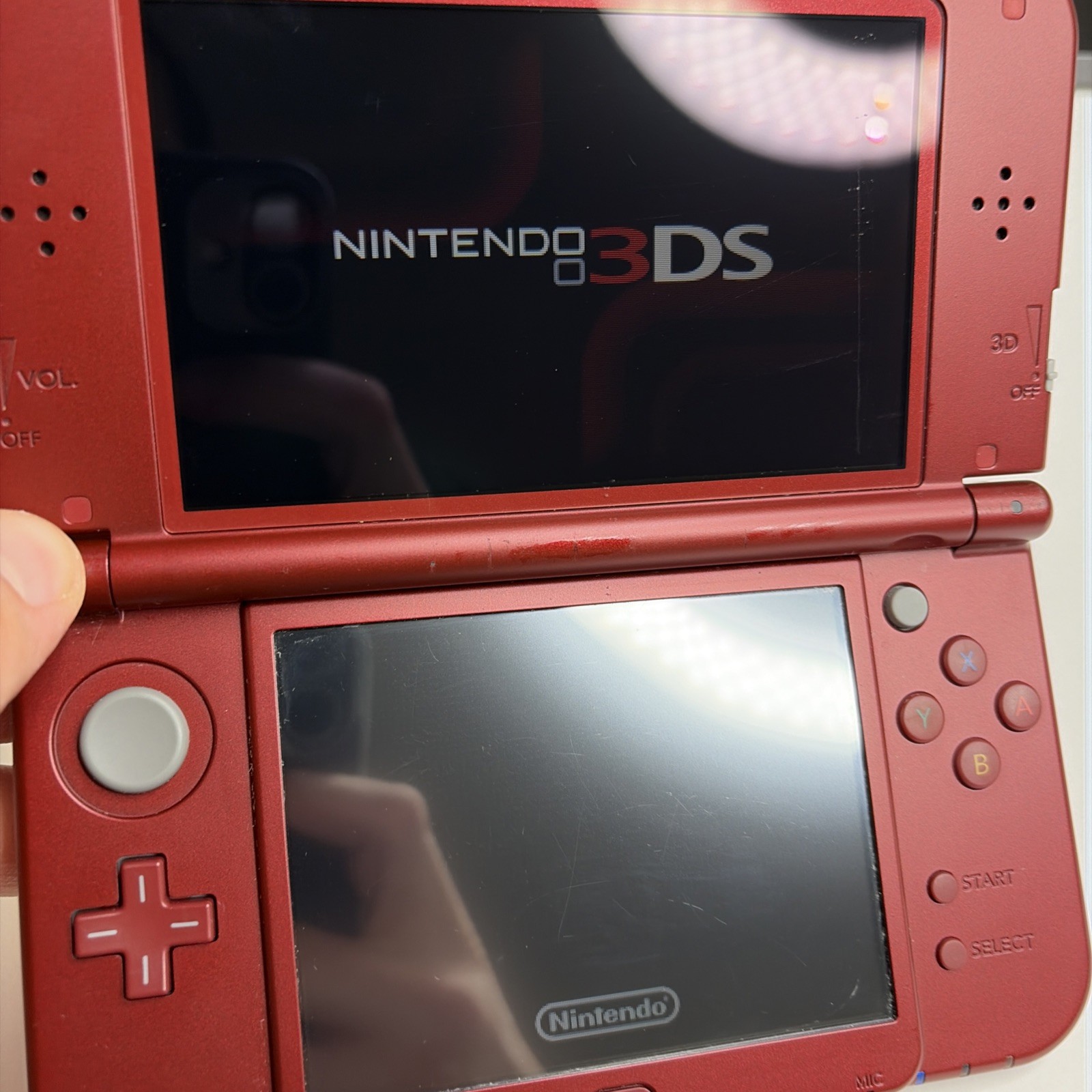 New Nintendo 3DS XL Red Console US Model – Tested! W Charger Stylus