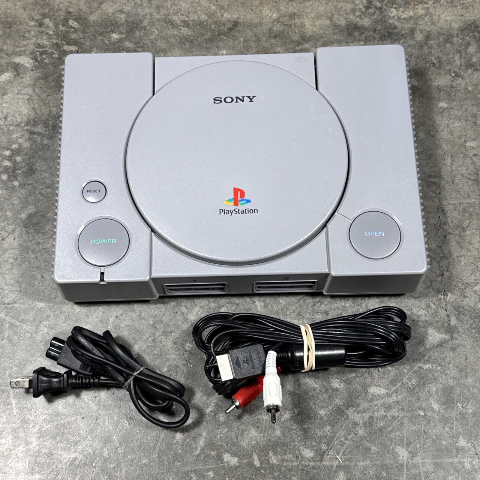 Sony PlayStation 1 PS1 Console (SCPH-7501) w/ OEM AV & Power Cable Tested