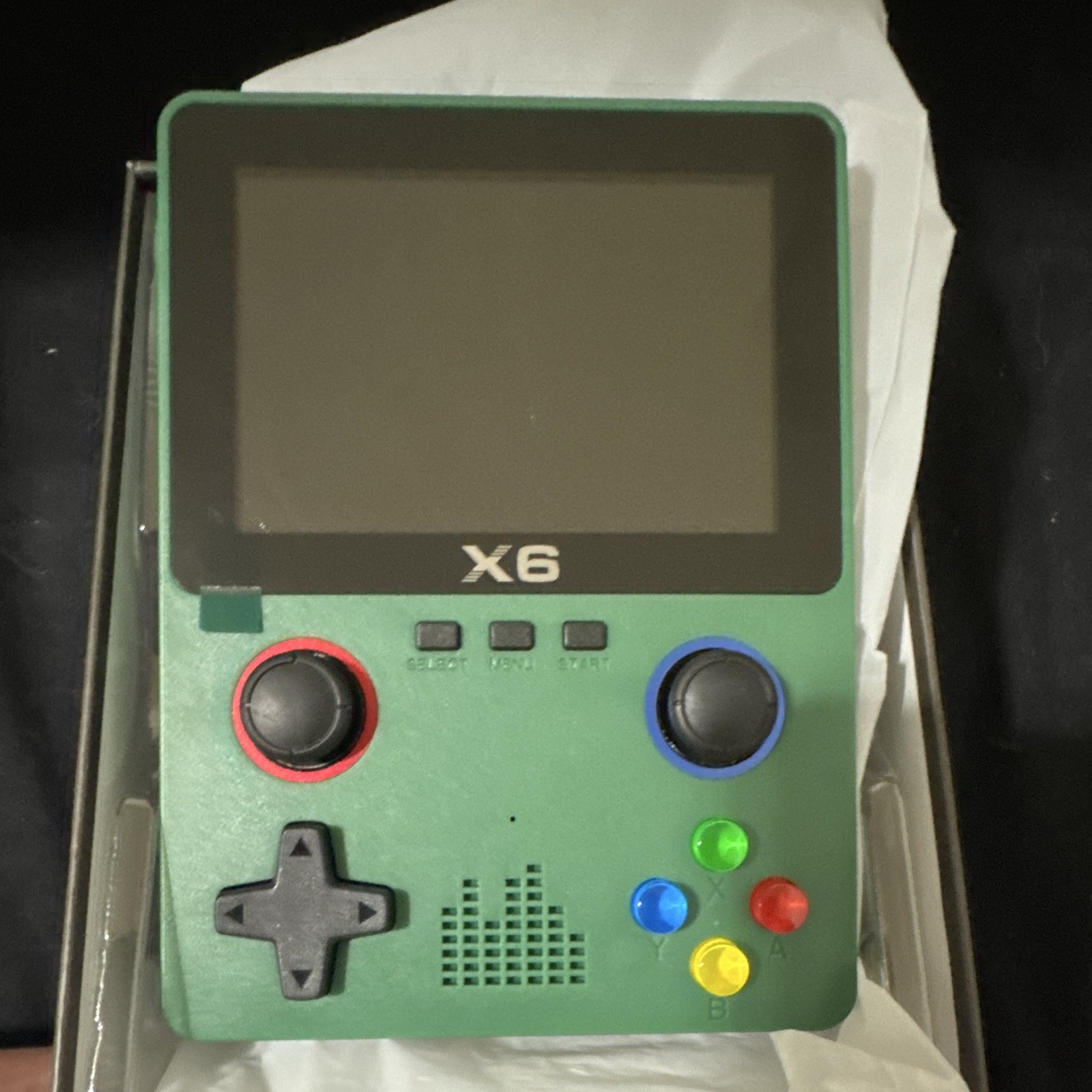 X6 Green Handheld System 64GB 480p 3D Joystick TF Card Slot AV Output