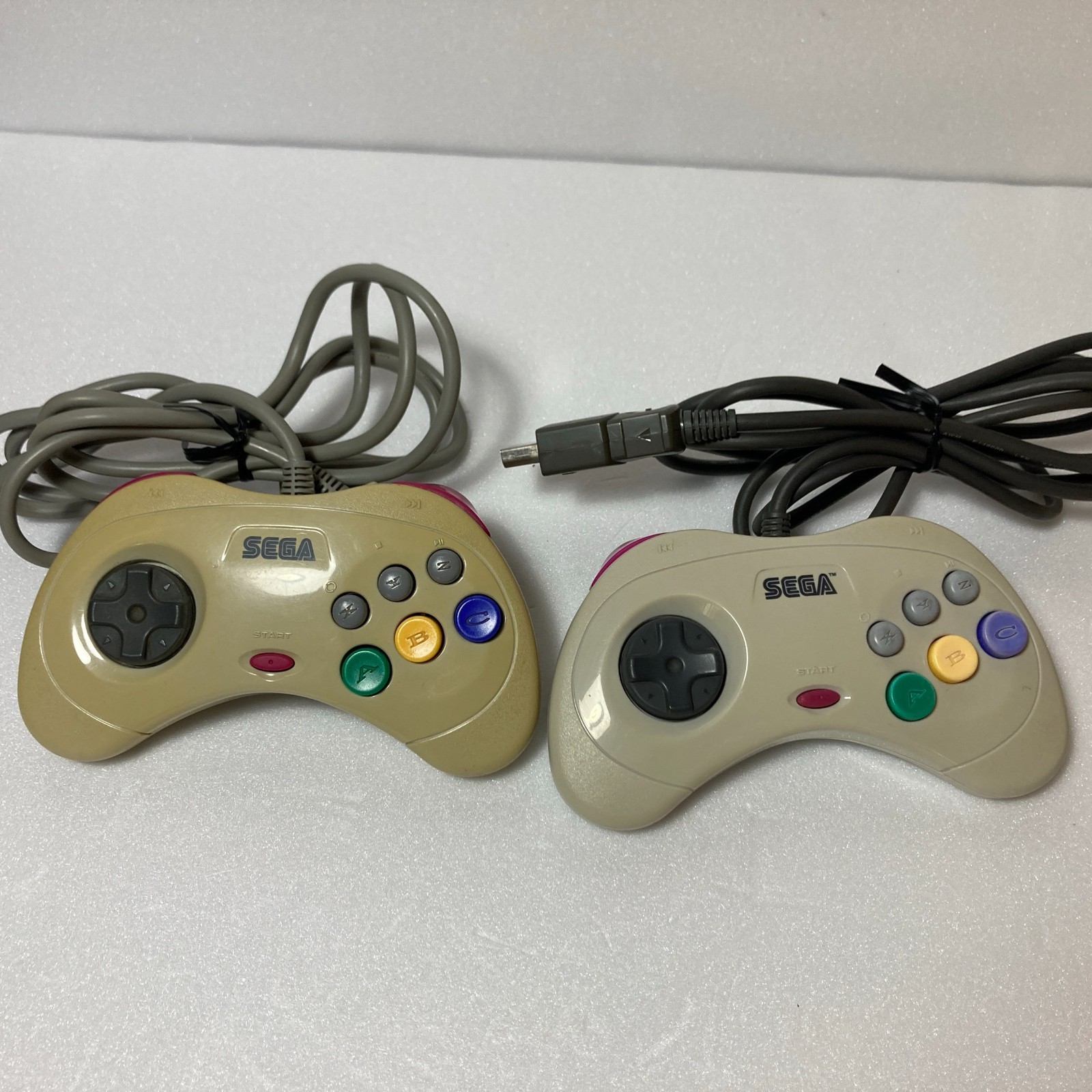 Sega Saturn Console HST-3220 System 2 Controllers Tested Japan Import + VF2