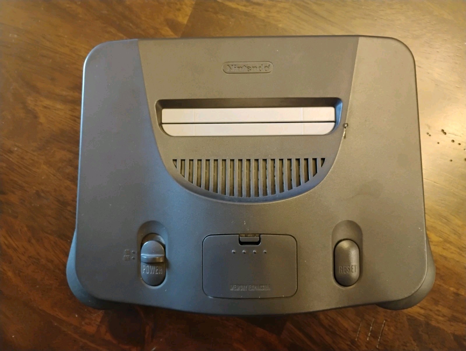 NINTENDO N64 CONSOLE NUS-001 WITH 2 CONTROLLERS, CABLES, & 1 GAME- TESTED