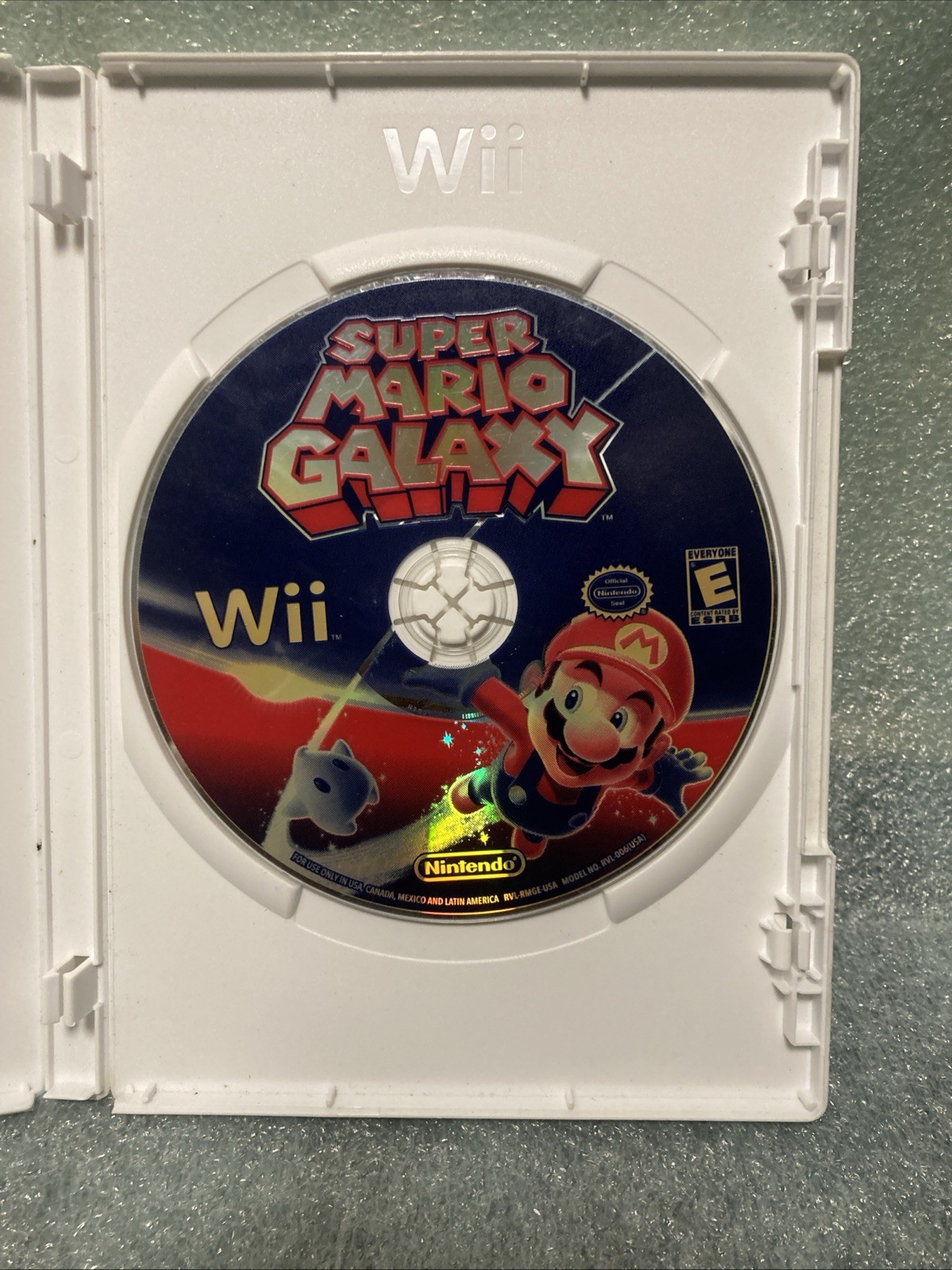 Nintendo Wii Console RVL-101 Black With Mario Galaxy 1 2