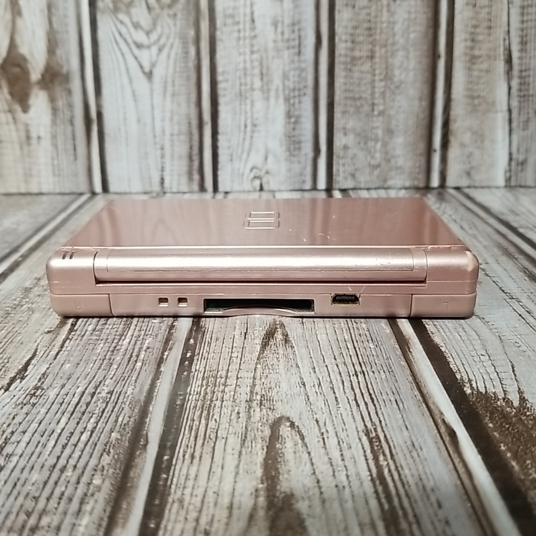 Nintendo DS Lite Metallic Rose Handheld Video Game Console w/ Charger & Stylus