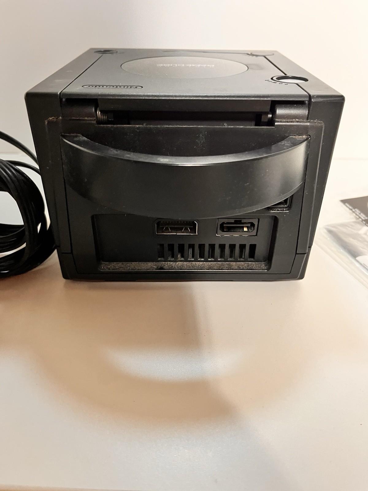 Nintendo GameCube DOL-001 Black Console Original Box & Cables (no controller)