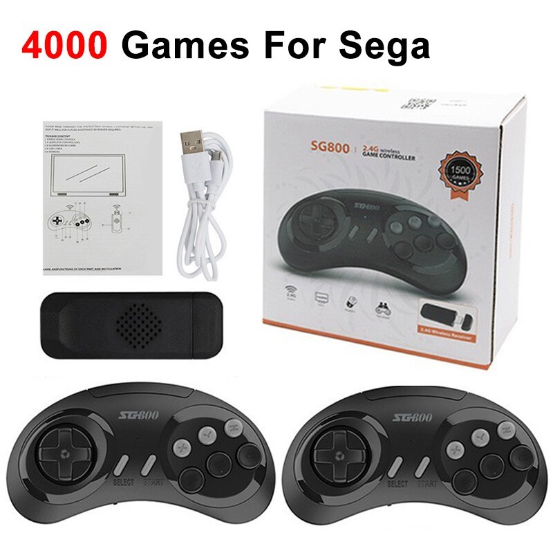 SG800 Retro Game Console HD TV Video Game Stick 16Bit For Sega Genesis 4000 Game