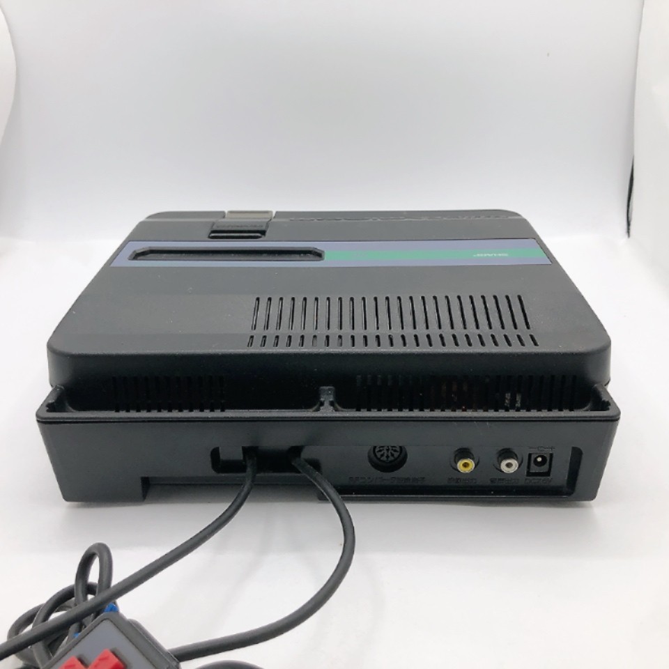 Sharp Twin Famicom Console System Black New Belt AN-505-BK Japanese Tested