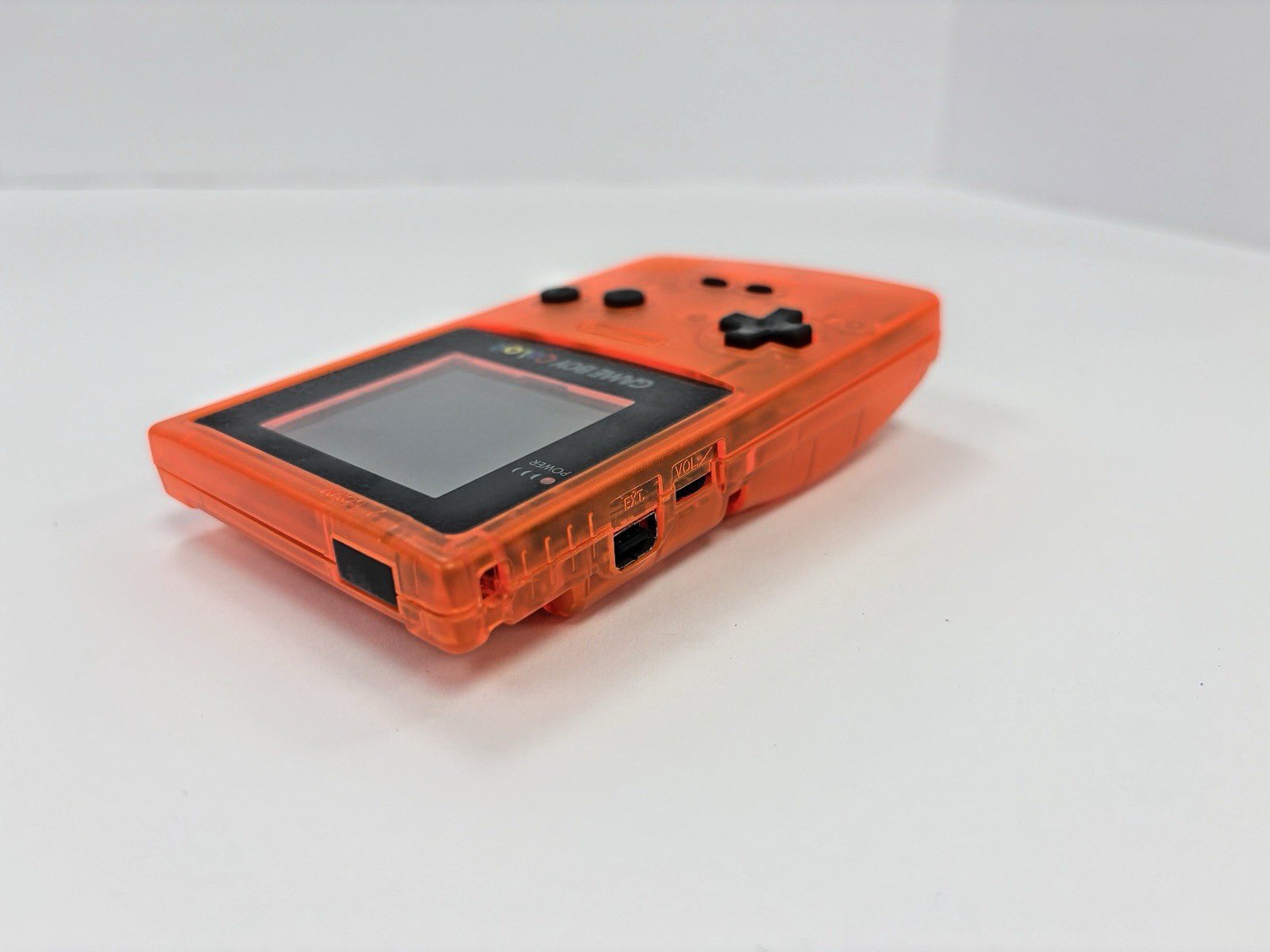 Refurbished Nintendo Game Boy Color Transparent Orange Handheld System