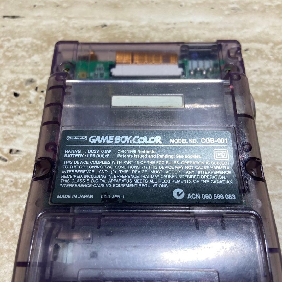 Nintendo Game Boy Color Clear Purple IPS LCD Custom Console 7021