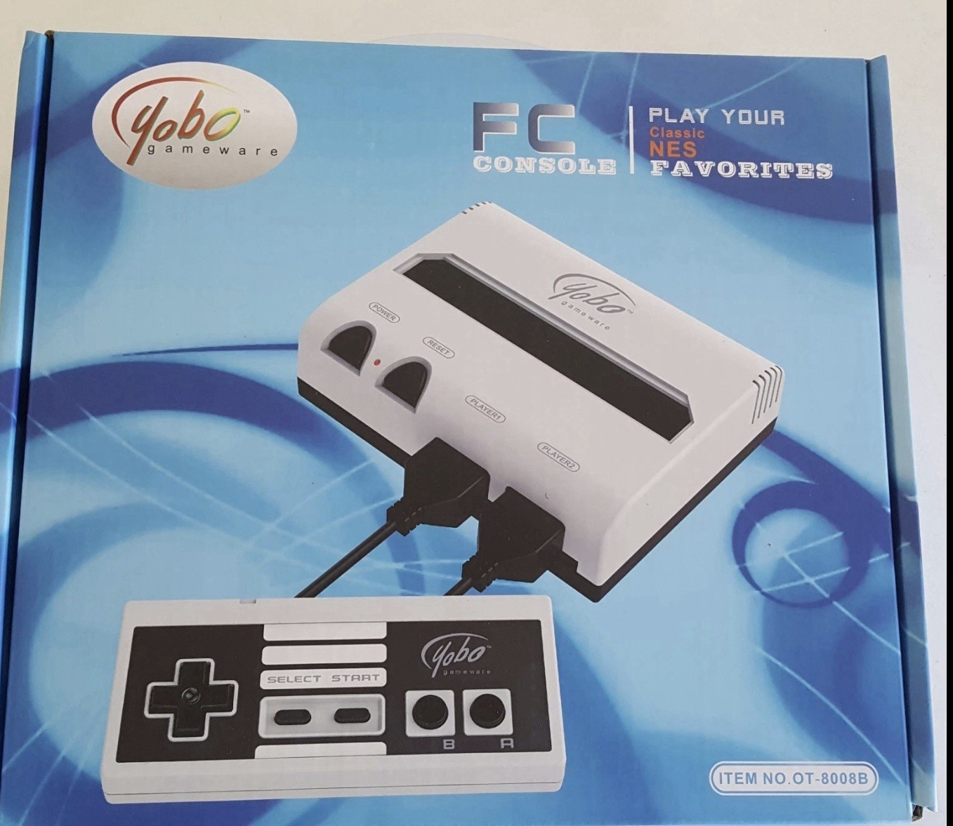 Yobo Fc Console Video Game System-play NES 8 Bit Nintendo Games Black&White NEW!