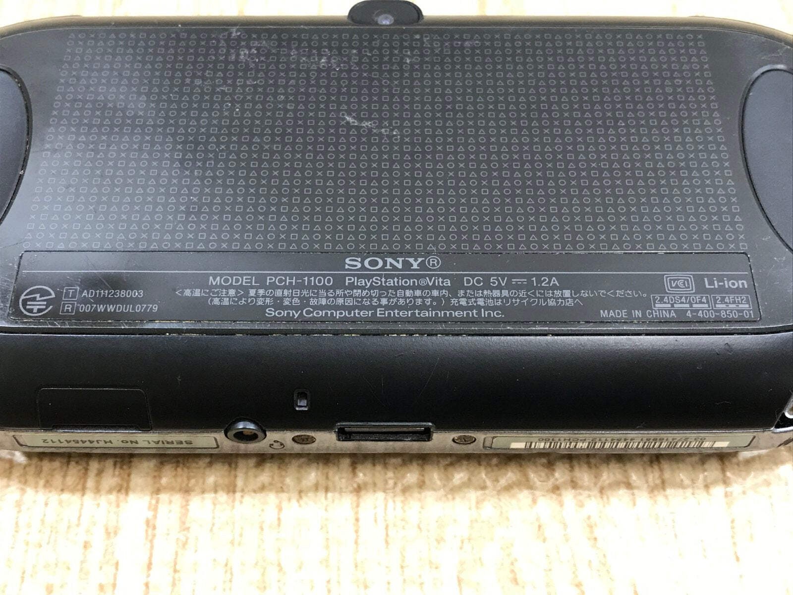 PS Vita PCH-1000 CRYSTAL BLACK Console Japan – With Defects GE1737