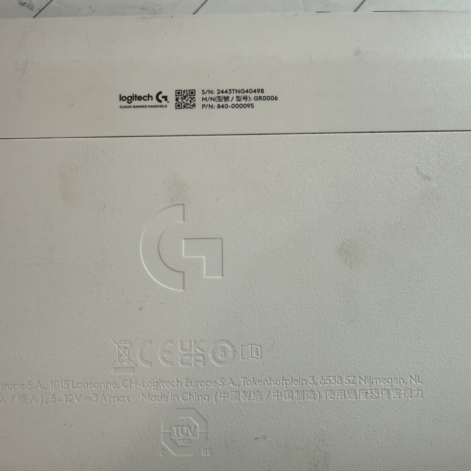 Logitech G Cloud Handheld Gaming Console GR0006 White 64GB #H950