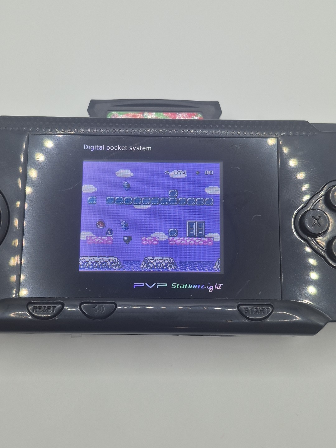 PVP STATION LIGHT 3000 Black 900000+Games W/Box Cartridge Manual & Cable -Tested
