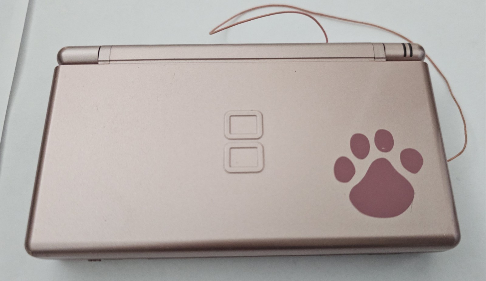 Nintendo DS Lite Nintendogs Console Metallic Rose with charger and extras
