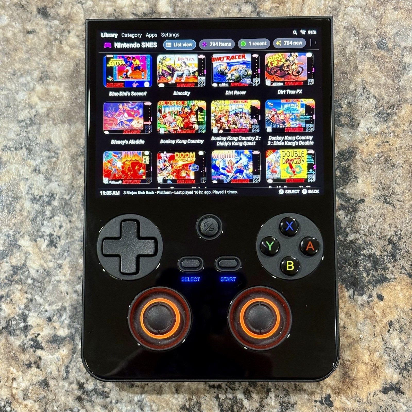 Anbernic RG477V, Custom Retro Handheld, 128GB + 256GB Card, Loaded Ready To Play