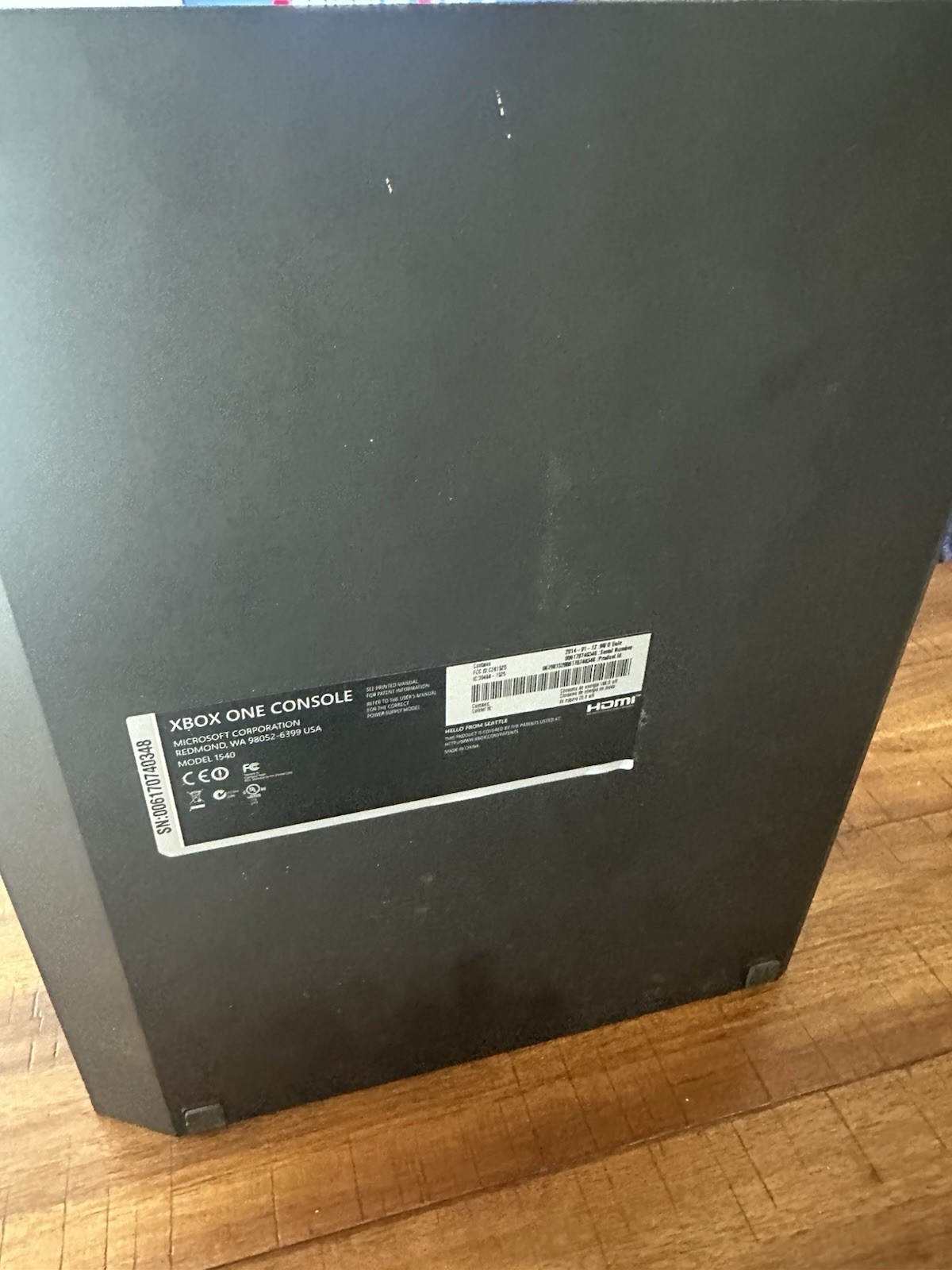 Microsoft Xbox One 1540 – 500GB Console Gaming System Only READ DESCRIPTION
