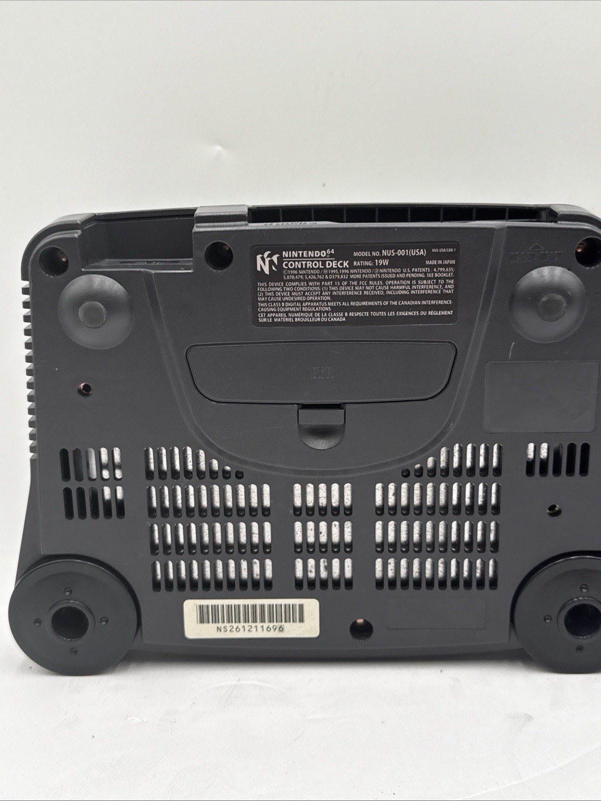 Lot Of 2 Nintendo 64 Charcoal Gray N64 Console Only For Parts Or Repair