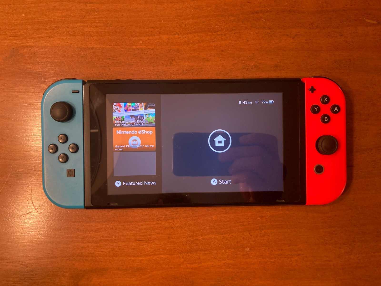 Nintendo Switch 32GB Gray Console with Neon Red and Neon Blue Joy-Con