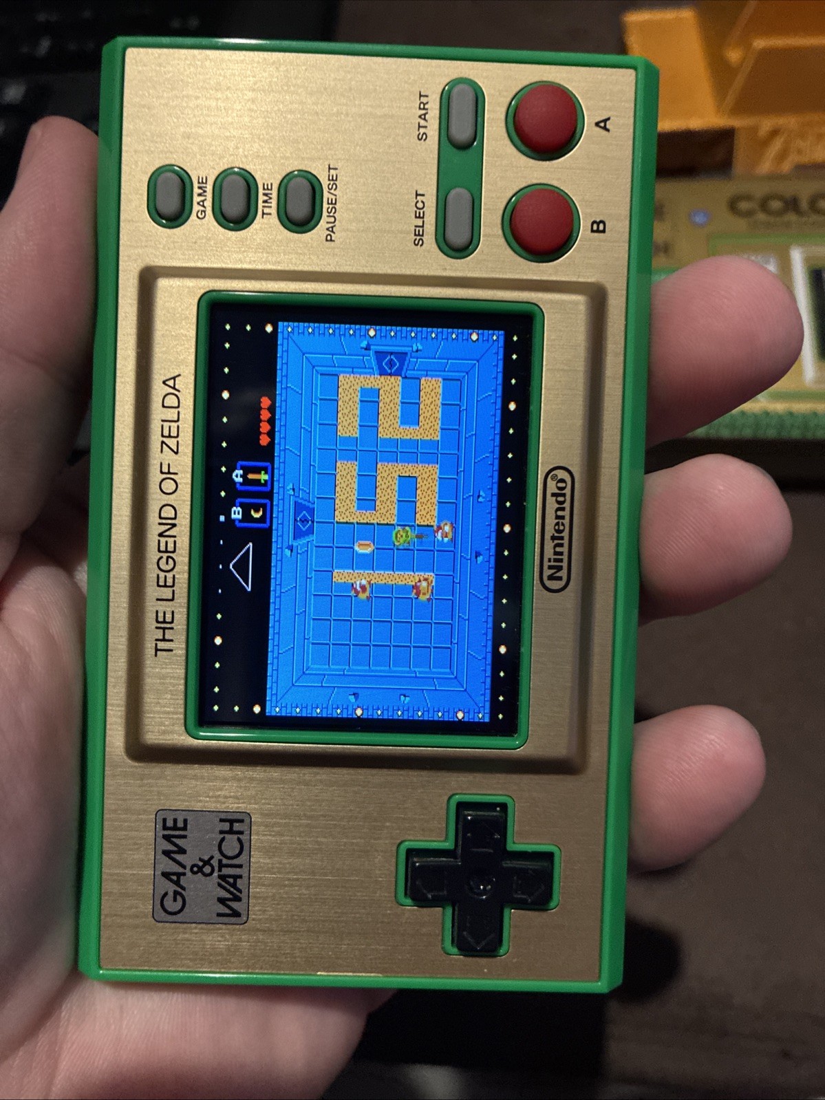 Nintendo Game and Watch: The Legend of Zelda Handheld Game System/ Display Stand