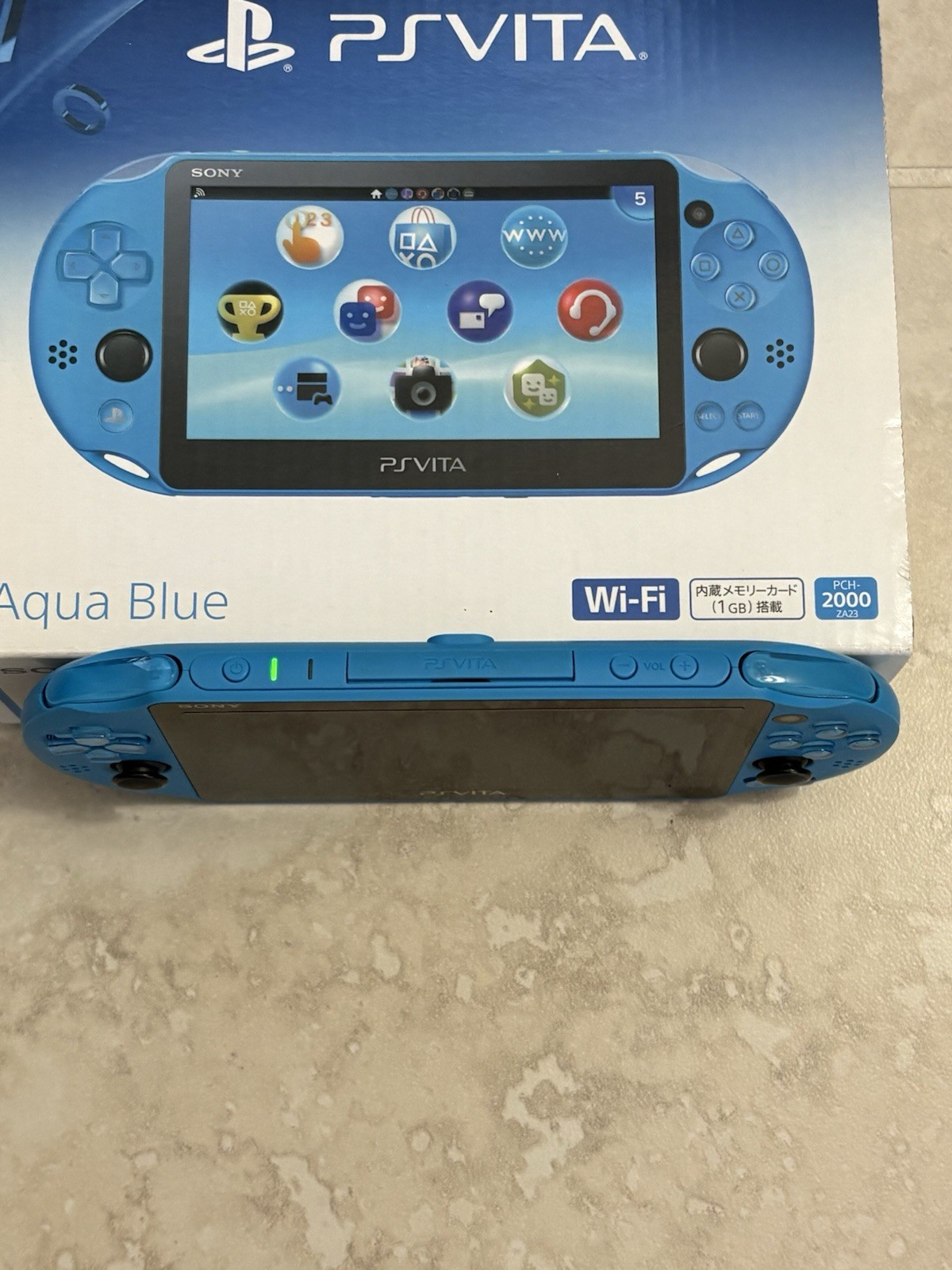 Sony PS Vita PCH-2000 Complete In Box – Aqua Blue 8GB Very Good Condition